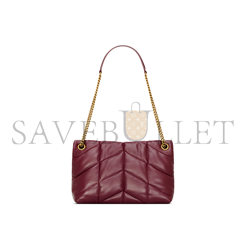 YSL PUFFER SMALL IN SHINY LEATHER 577476AAFE16593 (29*17*11cm)